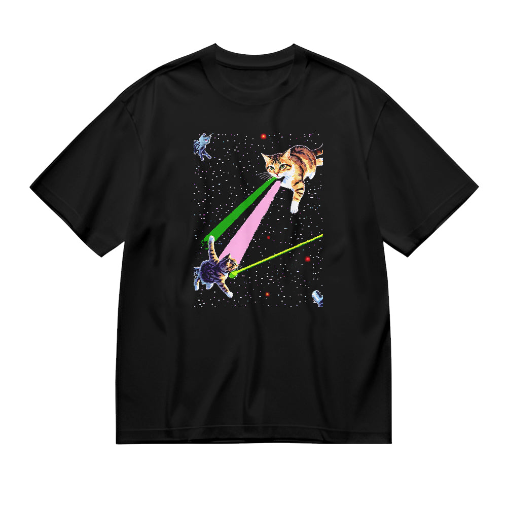 Space Cat Laser Beam T-Shirt
