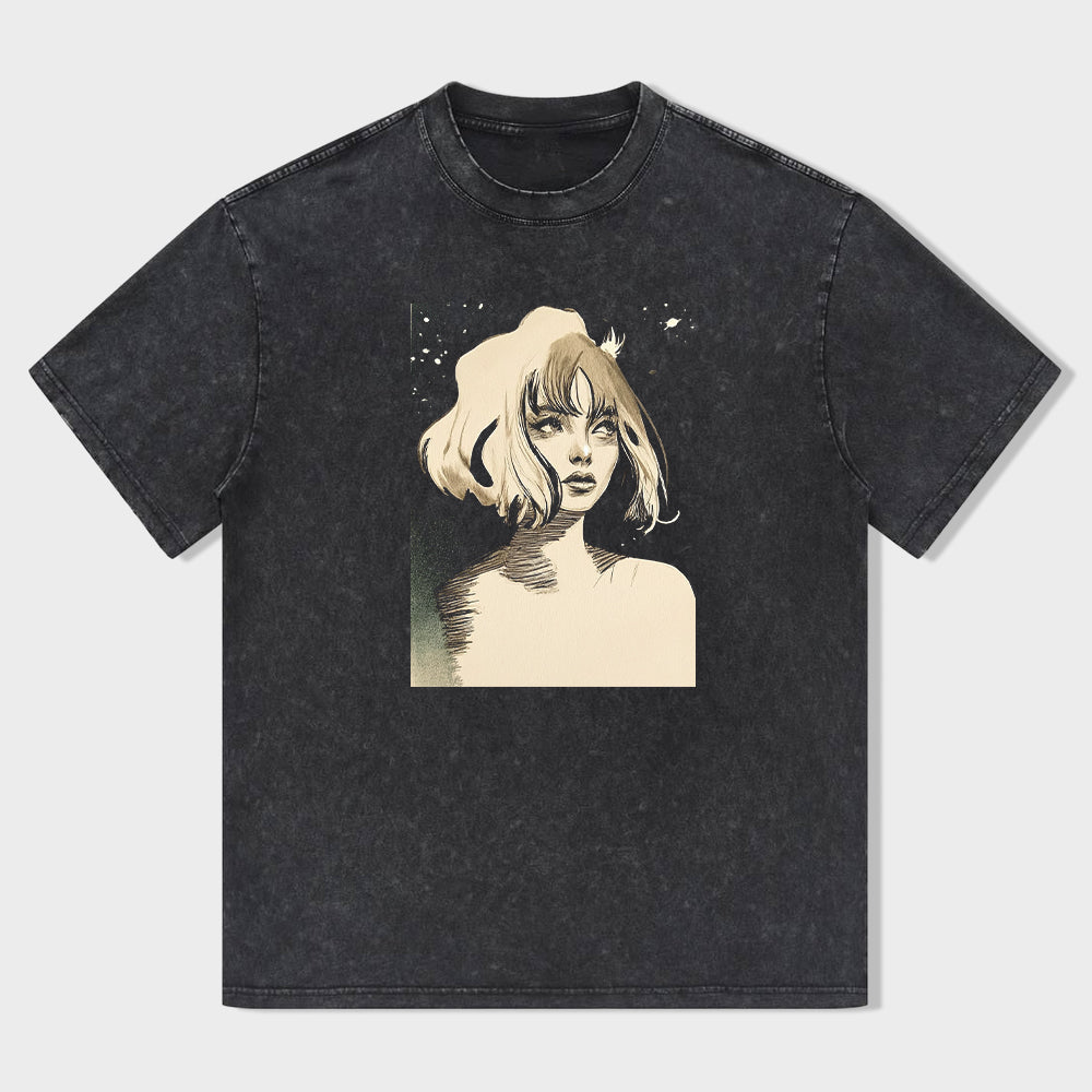 Women's Graphic T-Shirt with Vintage Art Print T-Shirt