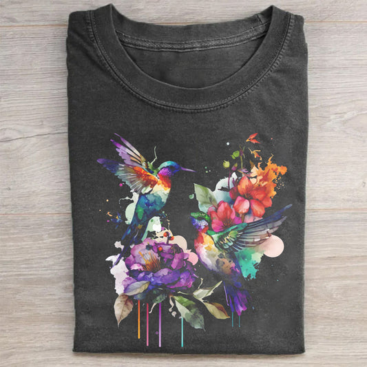 Bird Watercolor Shirt - heygraff