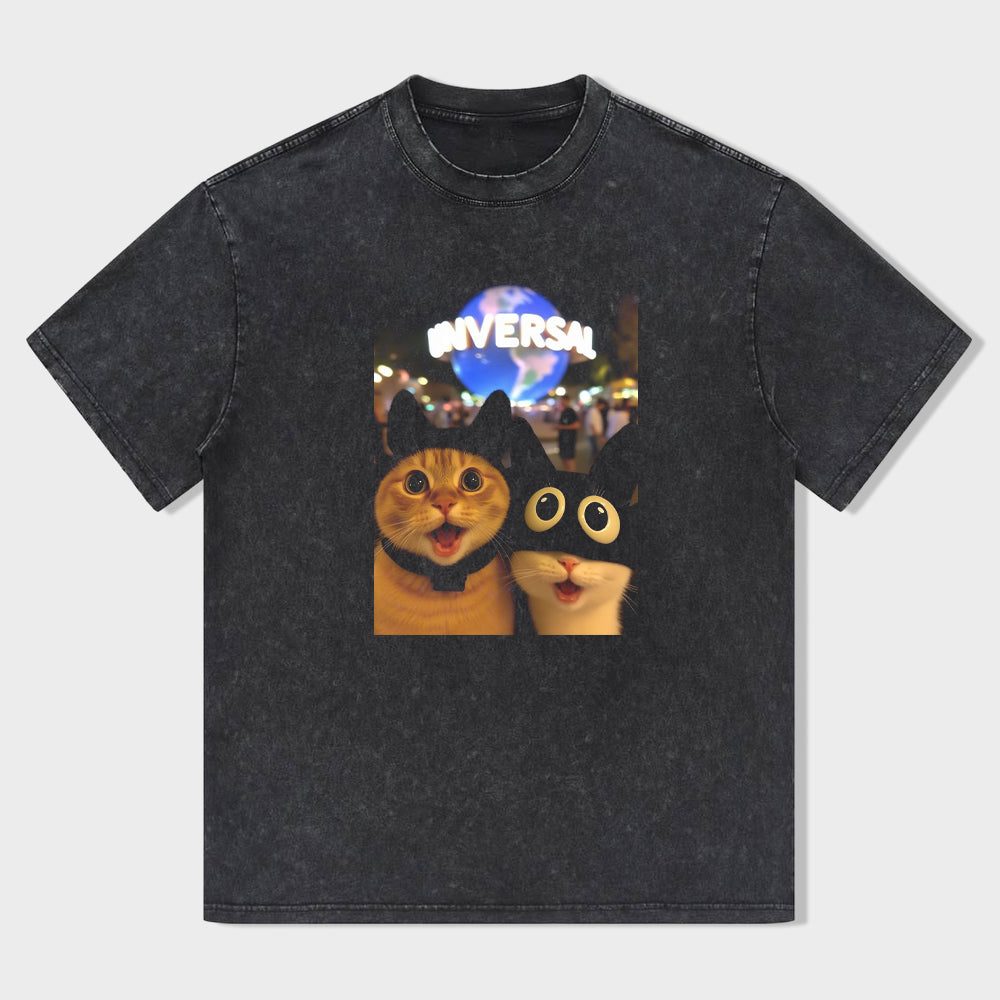 Cute Cat Graphic T-Shirt