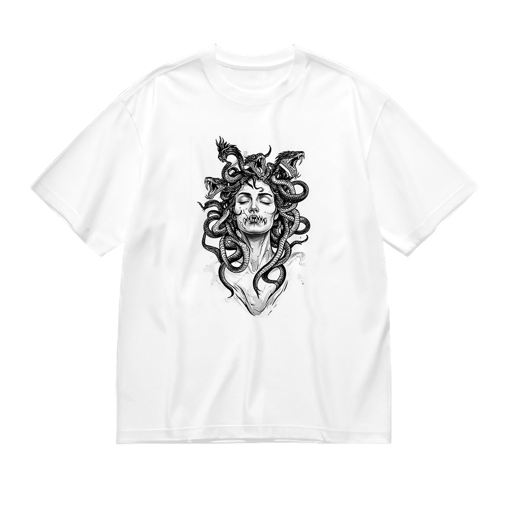 Medusa Mythology Graphic Design Men's Fashion T-Shirt