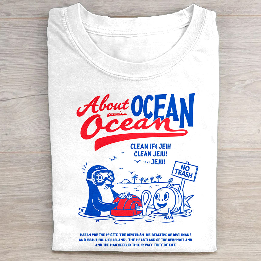 About Ocean Graphic T-Shirt