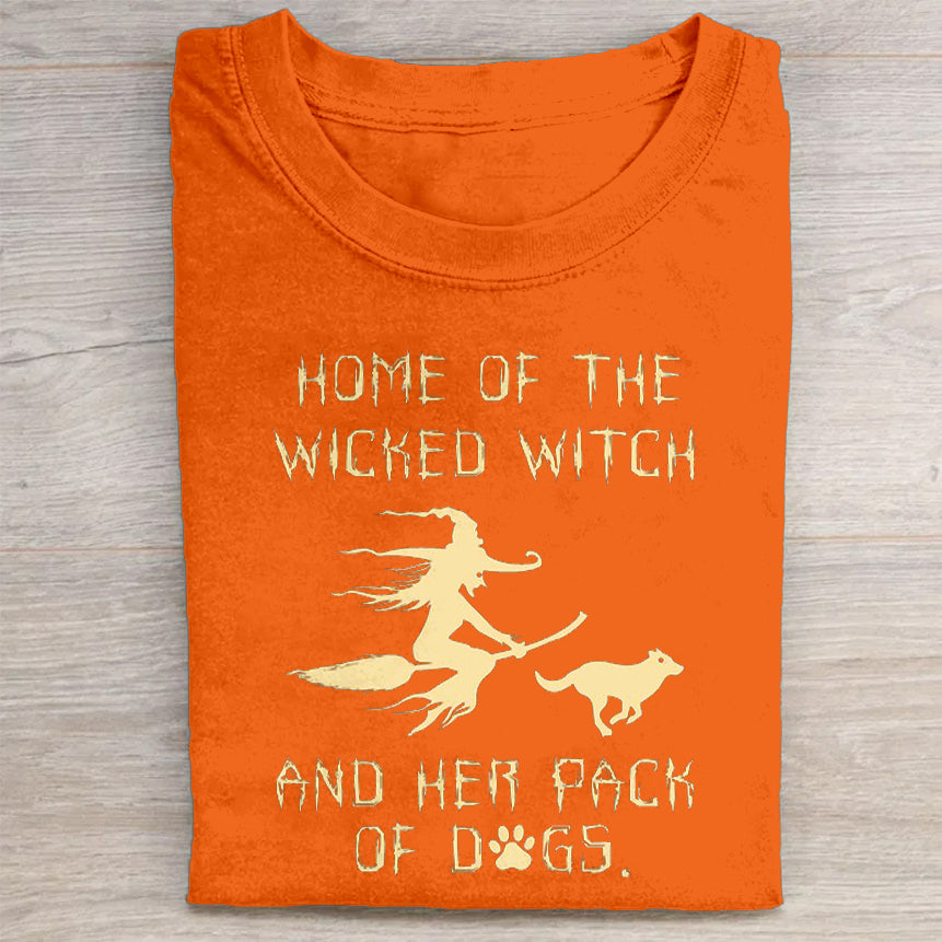 Wicked Witch and Her Pack of Dogs Graphic T-Shirt