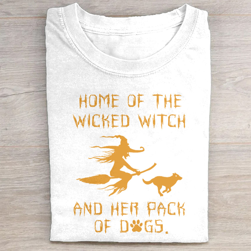 Wicked Witch and Her Pack of Dogs Graphic T-Shirt