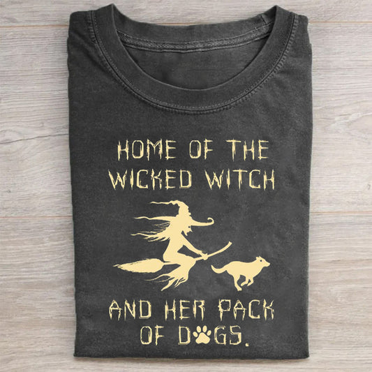 Wicked Witch and Her Pack of Dogs Graphic T-Shirt
