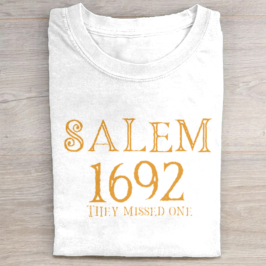 Salem 1692 They Missed One Graphic Print T-Shirt