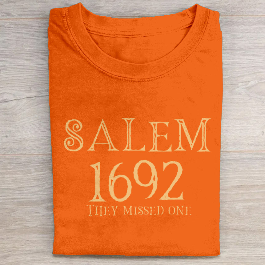 Salem 1692 They Missed One Graphic Print T-Shirt