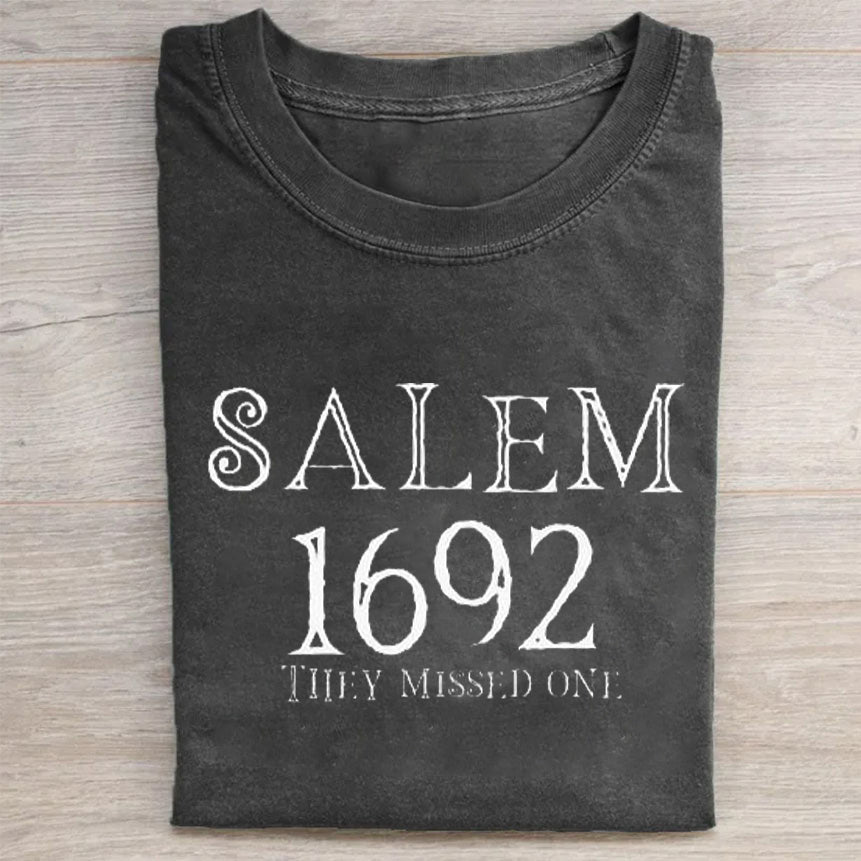 Salem 1692 They Missed One Graphic Print T-Shirt