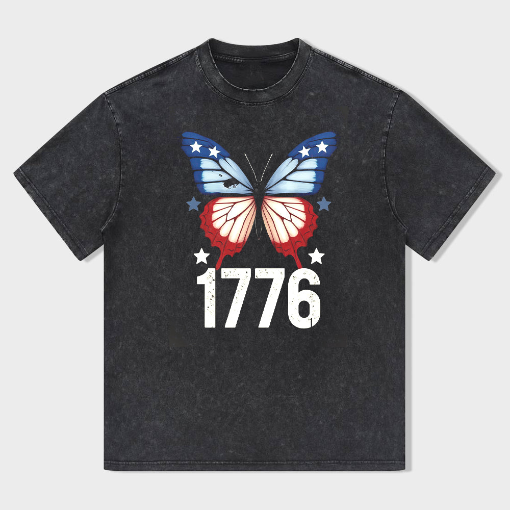 Patriotic Butterfly 1776 T-Shirt