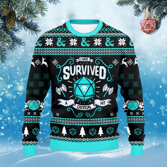 DND CLASSES SURVIVED SWEATER