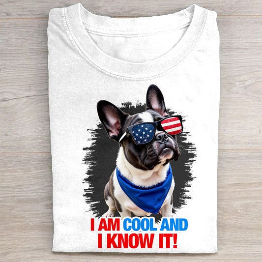 Cool French Bulldog Graphic T-Shirt
