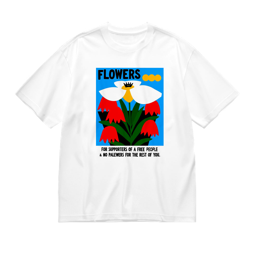 Flowers for Free People Supporters Graphic T-Shirt
