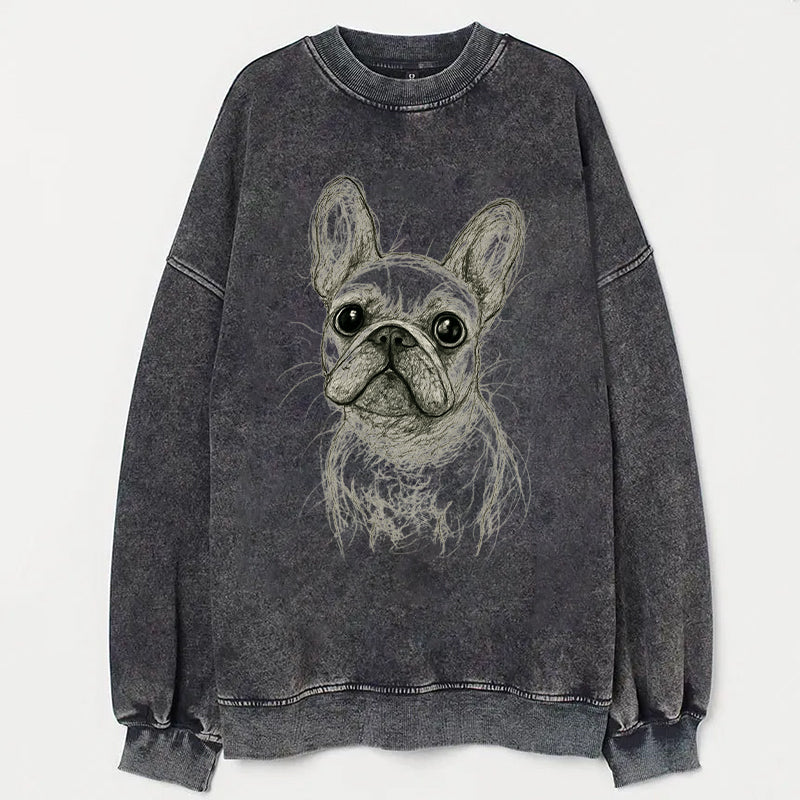 Cute Dog Art Print Casaul Sweatshirt