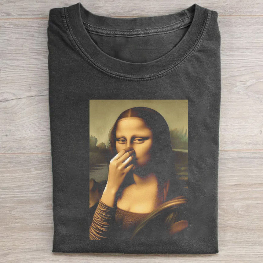 Renaissance Lady Holding Nose T-Shirt