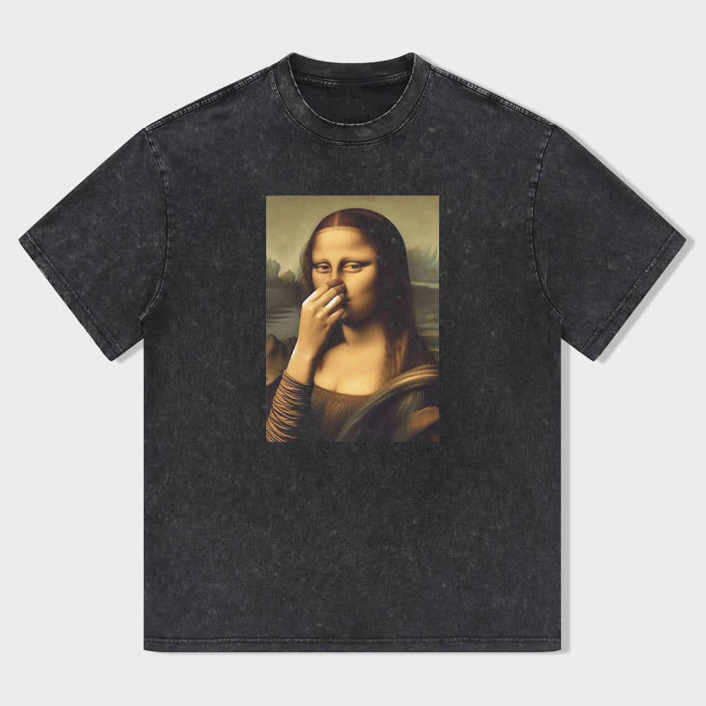 Renaissance Lady Holding Nose T-Shirt