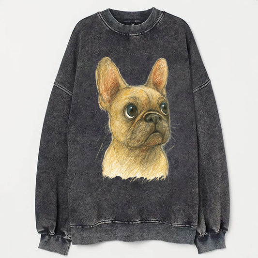 Cute Dog Art Print Casaul Sweatshirt