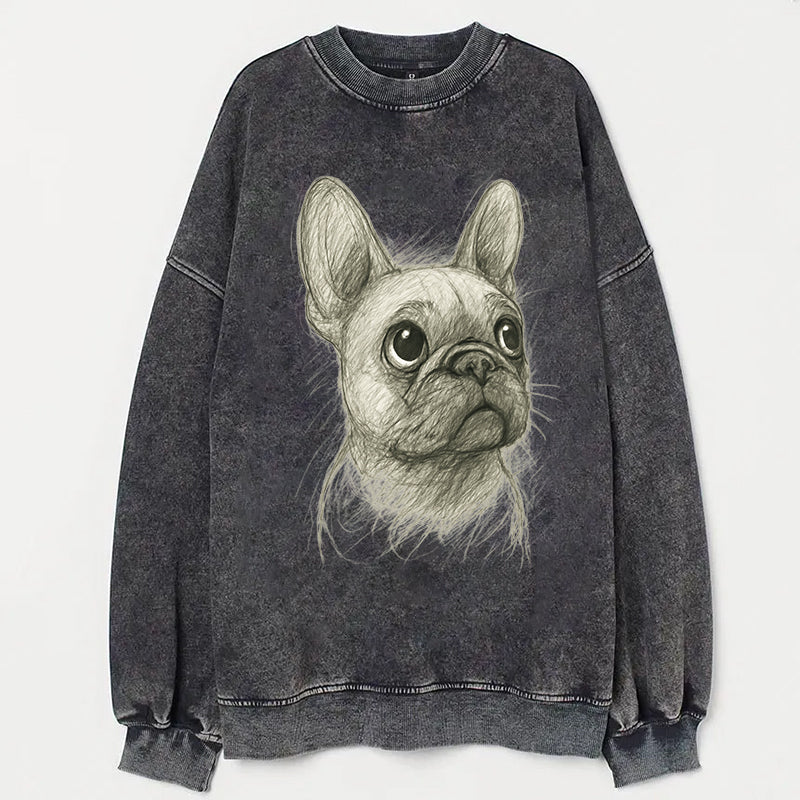 Cute Dog Art Print Casaul Sweatshirt