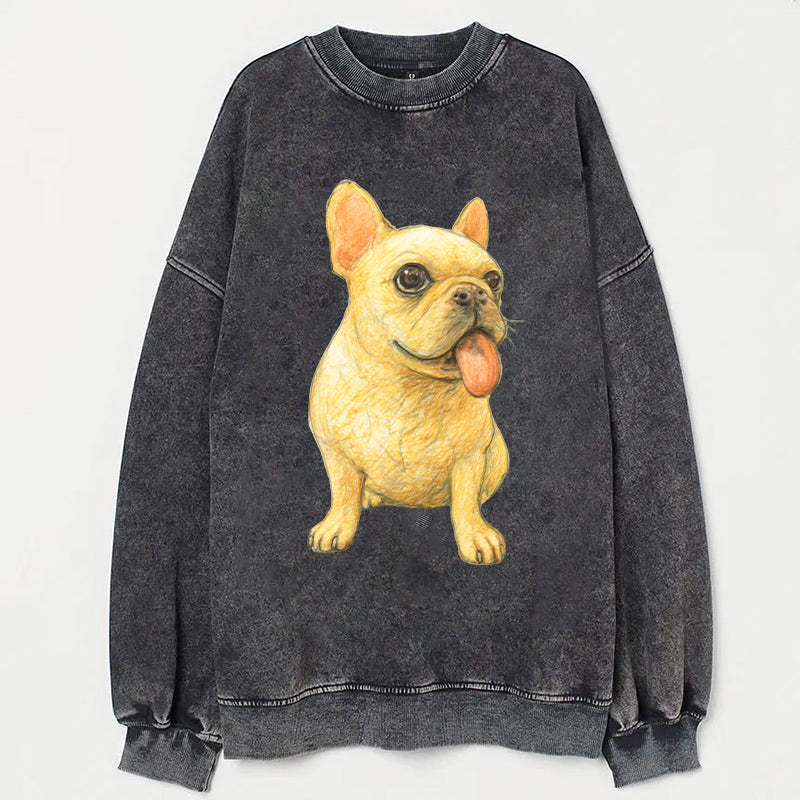 Cute Dog Art Print Casaul Sweatshirt