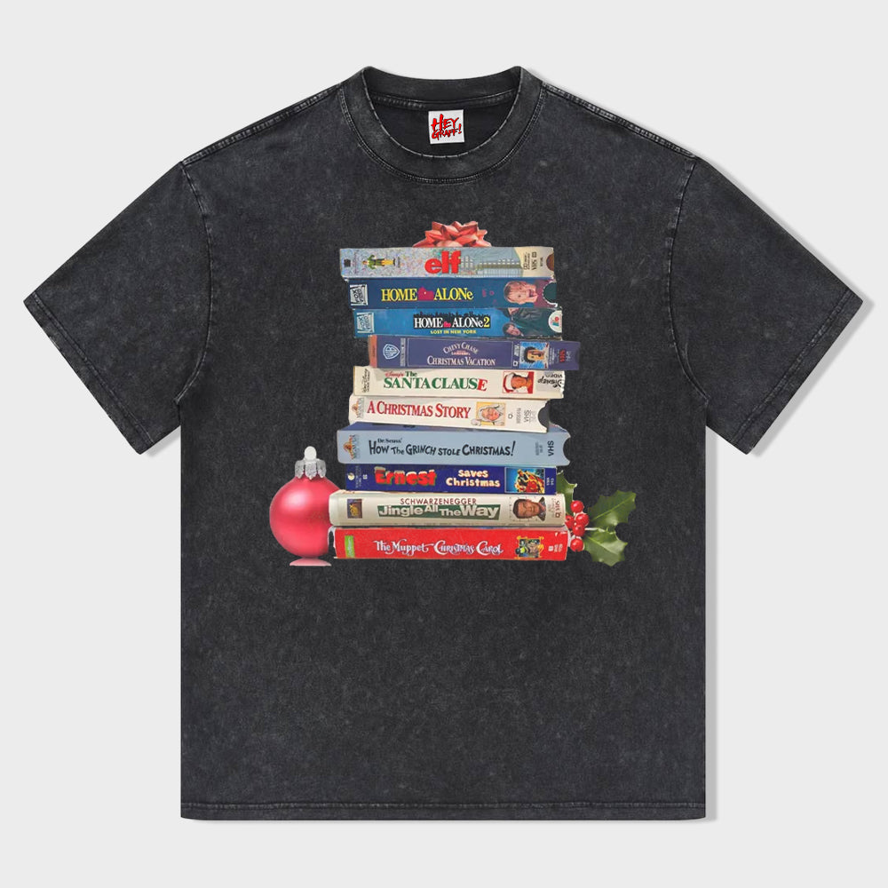 Vintage Christmas Movies Vhs T-Shirt