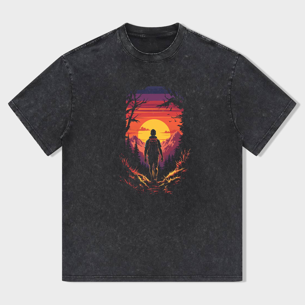 Sunset Journey Graphic T-Shirt