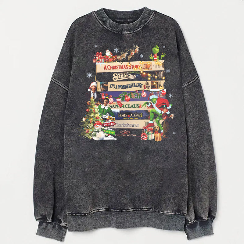 Vintage Christmas VHS Sweatshirt