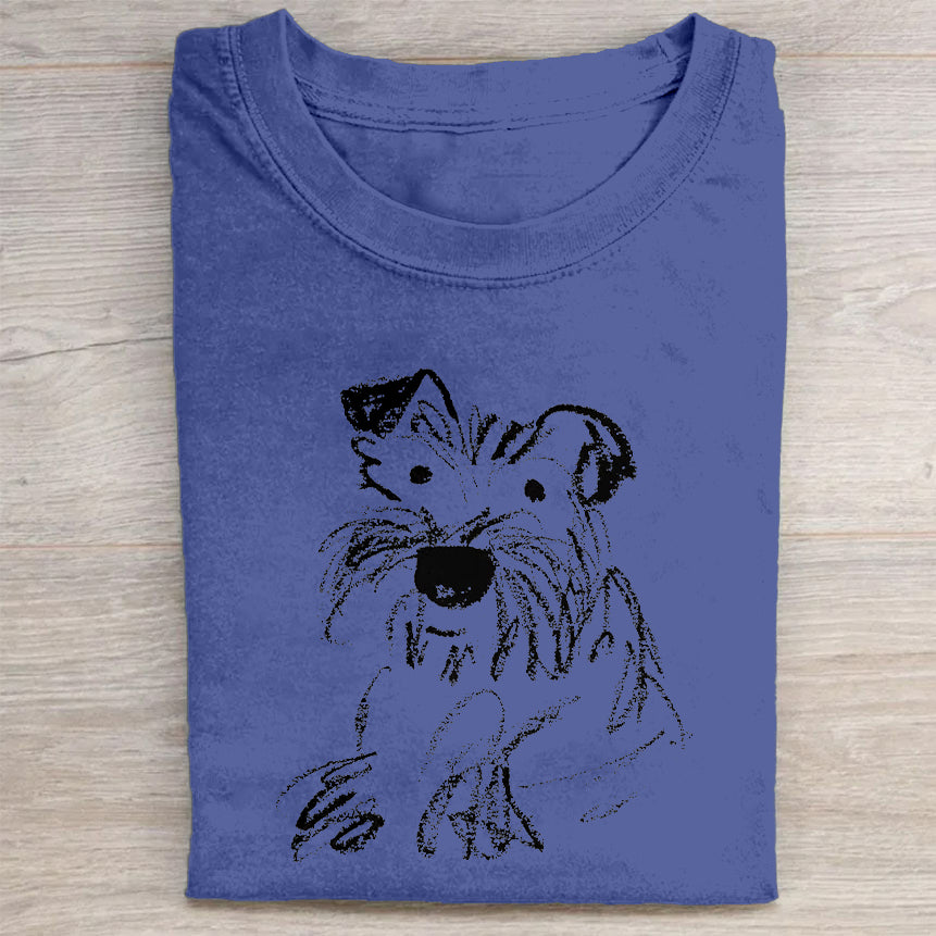 The Cute Dog Vintage T-shirt