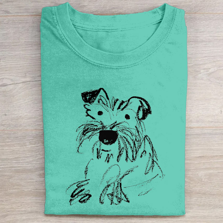 The Cute Dog Vintage T-shirt