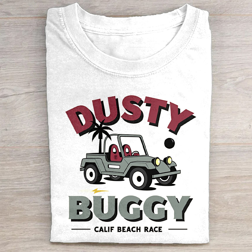 Dusty Buggy Beach Race Graphic T-Shirt
