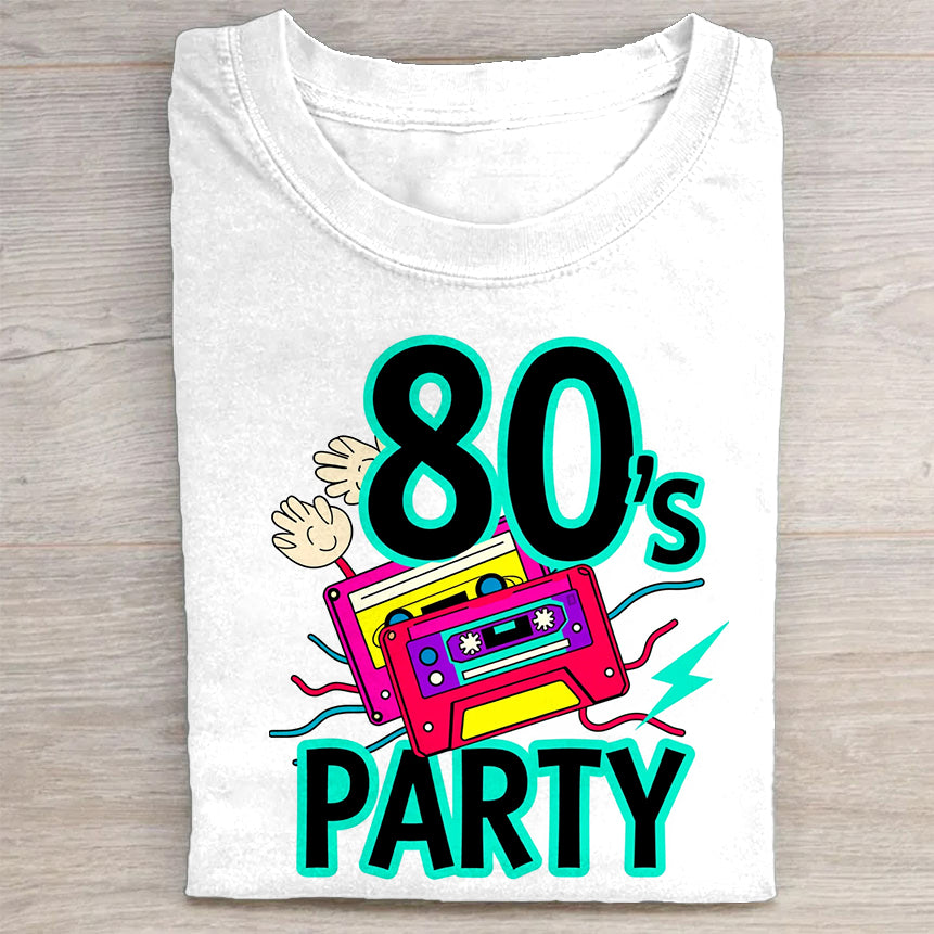 80's Party Retro Cassette T-Shirt