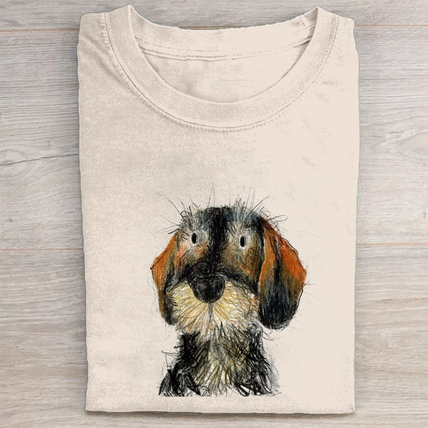The Cute Dog Vintage T-shirt