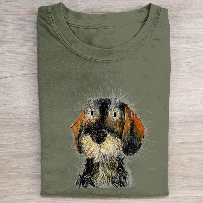 The Cute Dog Vintage T-shirt