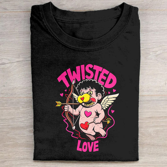 Twisted Love Cupid Graphic T-Shirt
