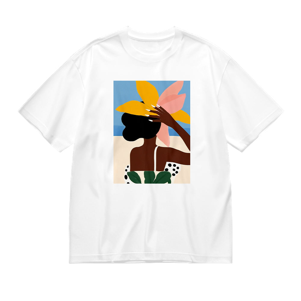 Abstract Art Floral Print T-Shirt