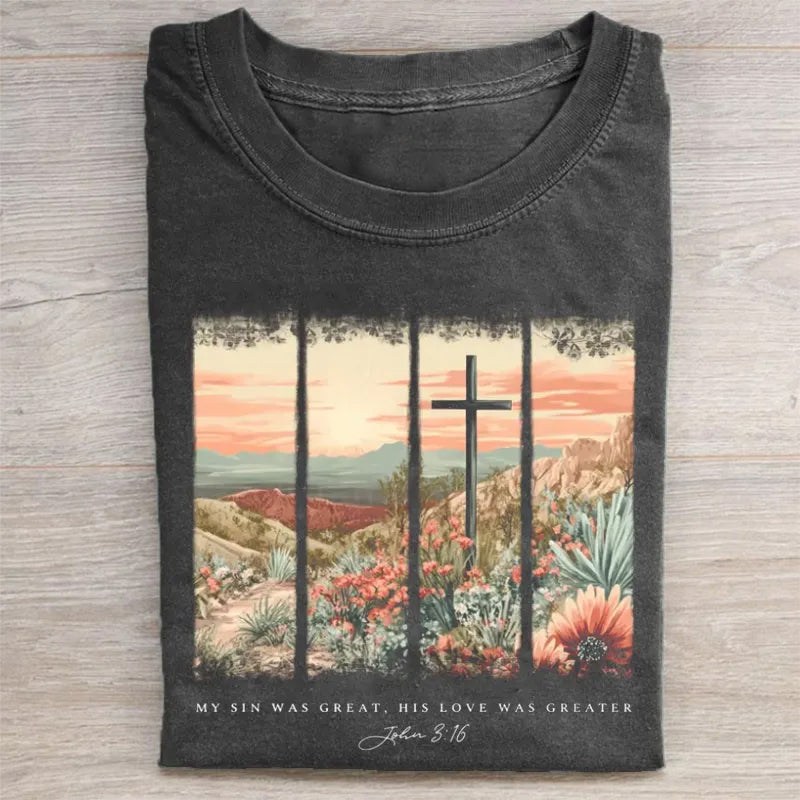 Christian Easter Cross T-shirt