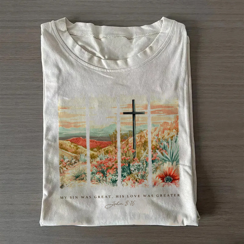 Christian Easter Cross T-shirt