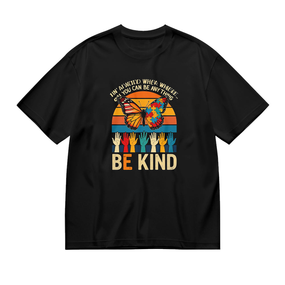Be Kind Vintage Butterfly T-Shirt