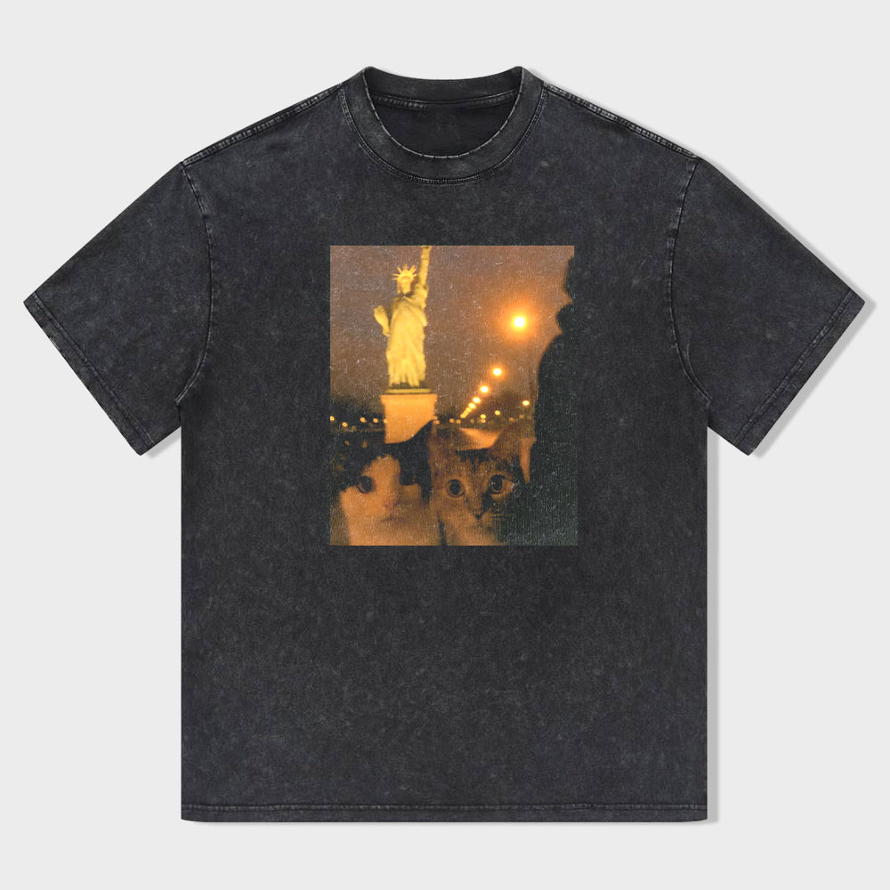 CAT SELFIE T-SHIRT