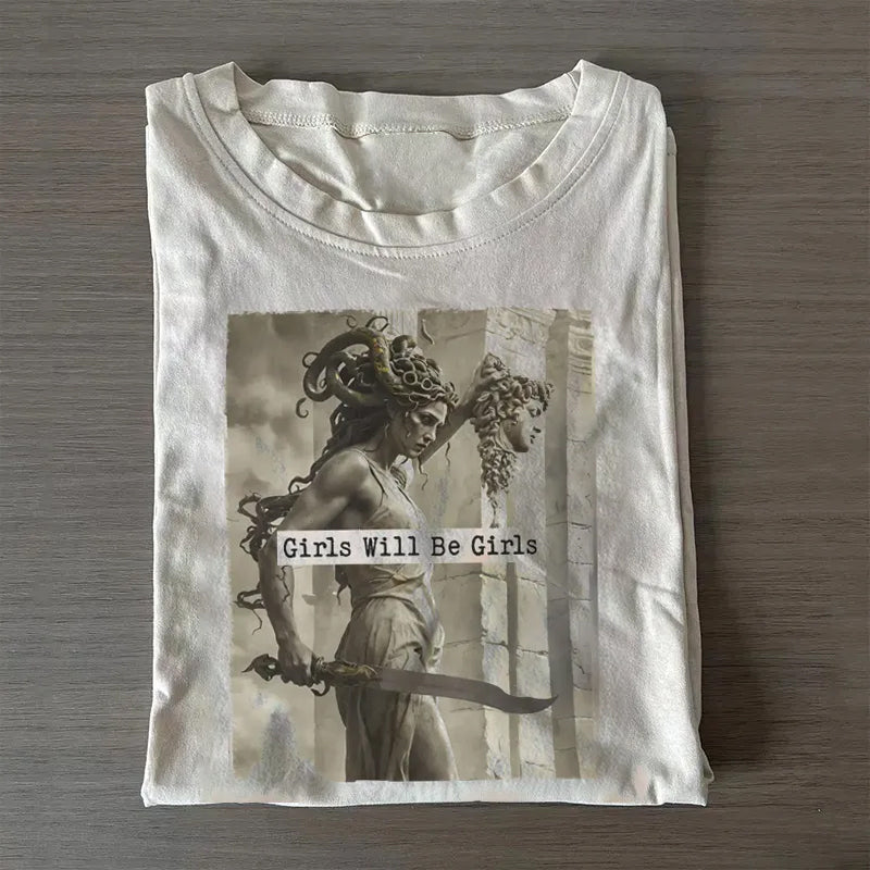 Retro Medusa with the Head of Perseus T-shirt