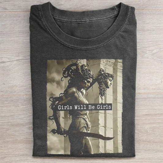 Retro Medusa with the Head of Perseus T-shirt