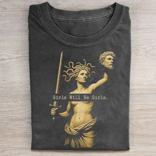 Retro Medusa with the Head of Perseus T-shirt