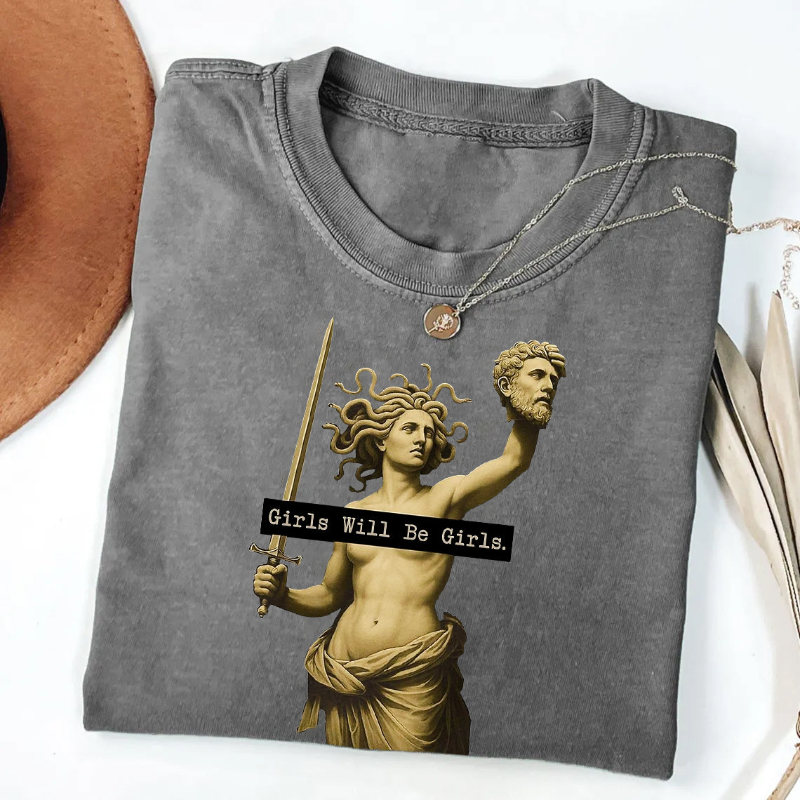 Retro Medusa with the Head of Perseus T-shirt