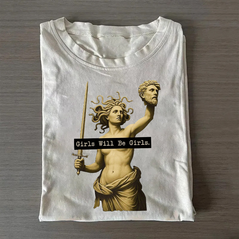 Retro Medusa with the Head of Perseus T-shirt