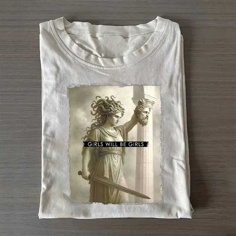 Retro Medusa with the Head of Perseus T-shirt