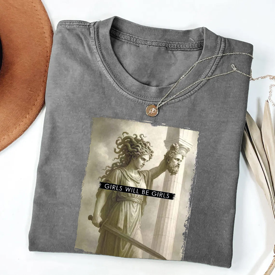 Retro Medusa with the Head of Perseus T-shirt