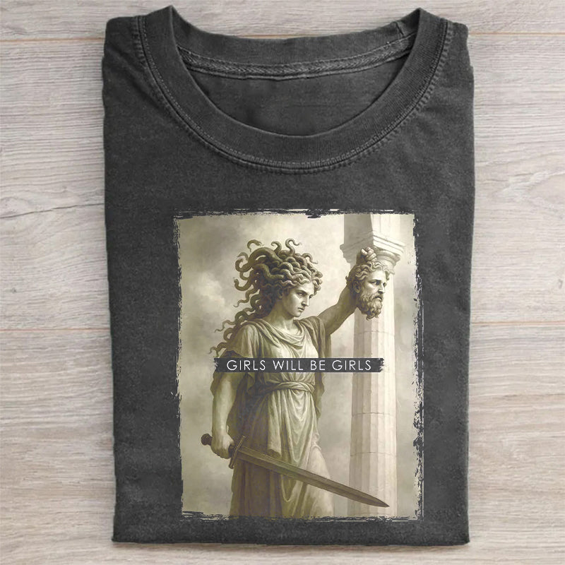 Retro Medusa with the Head of Perseus T-shirt