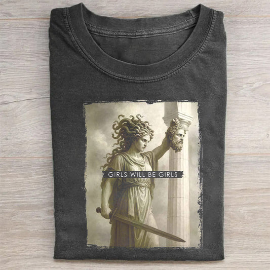 Retro Medusa with the Head of Perseus T-shirt