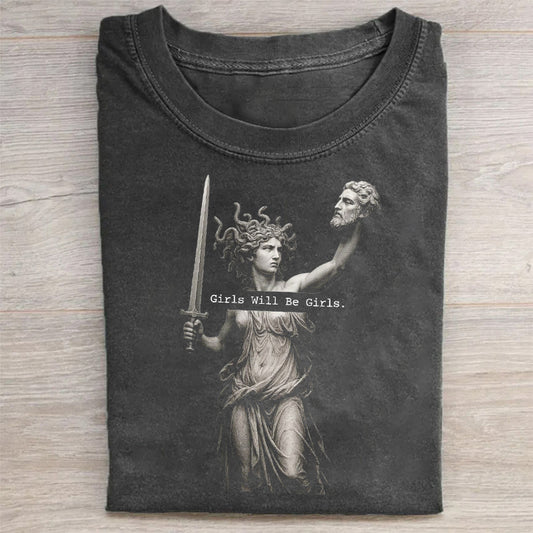 Retro Medusa with the Head of Perseus T-shirt