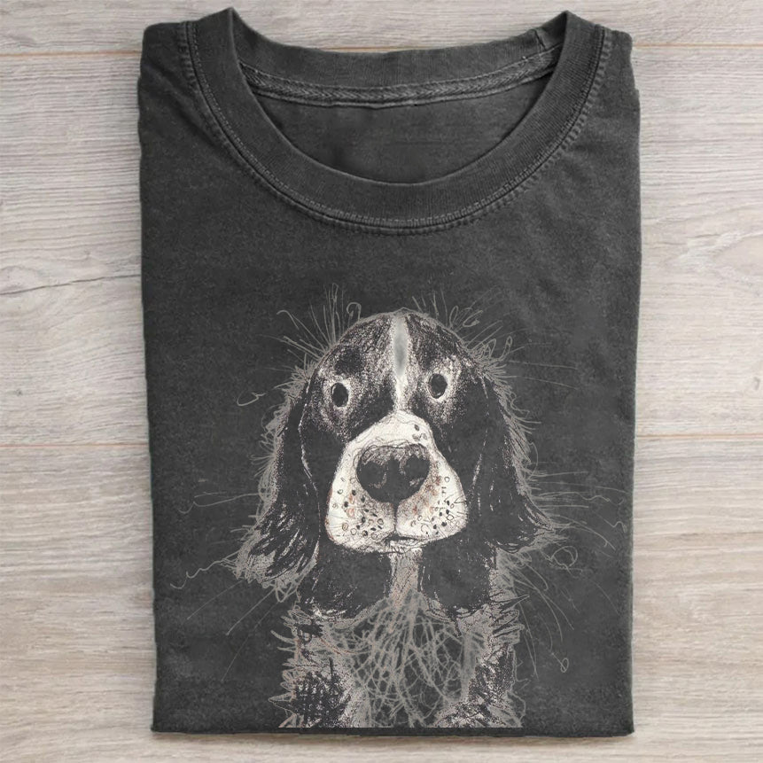 The Cute Dog Vintage T-shirt