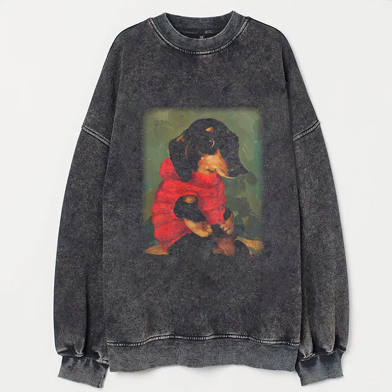 PUPPY IN A PUFFER T-SHIRT