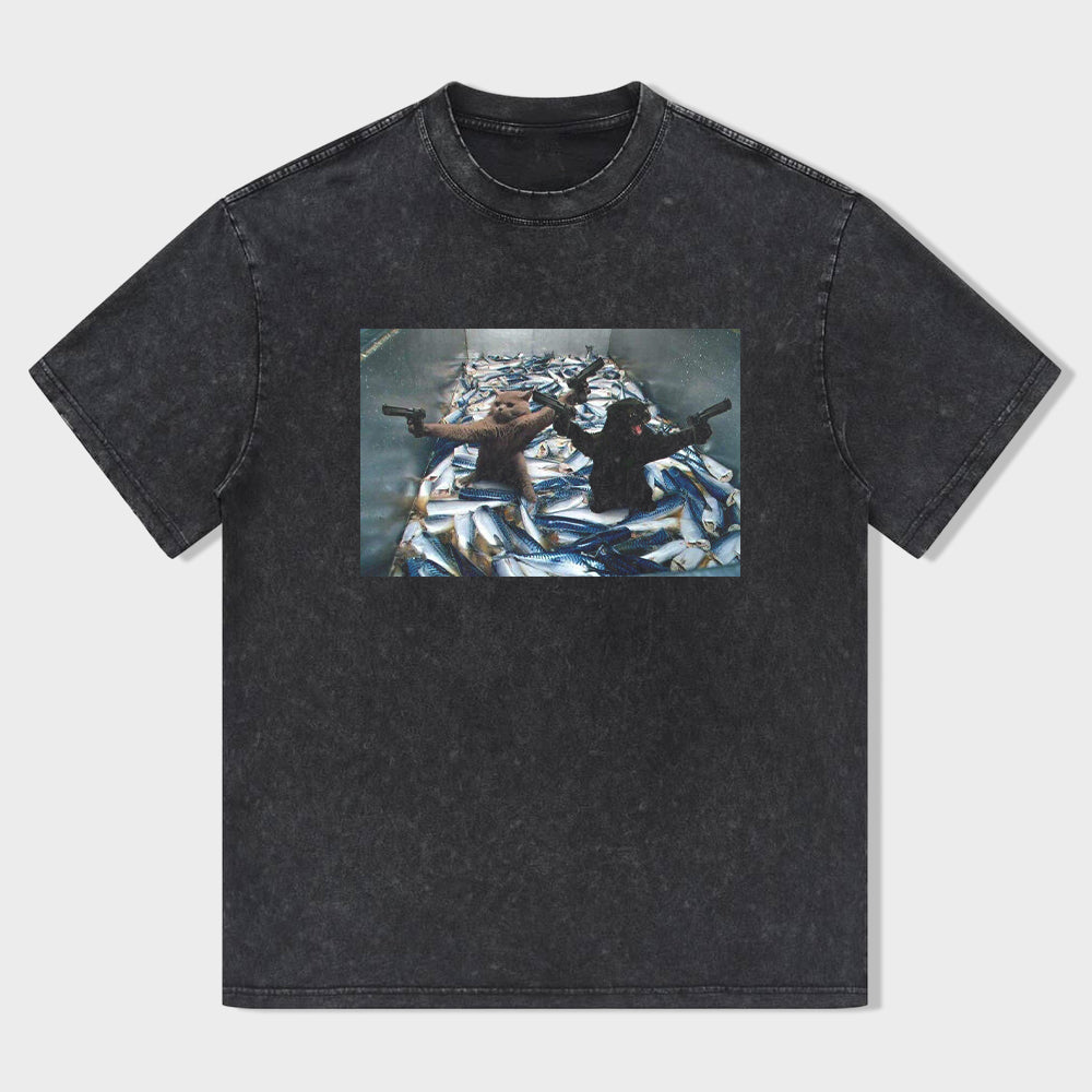 WACKY CAT T-SHIRT